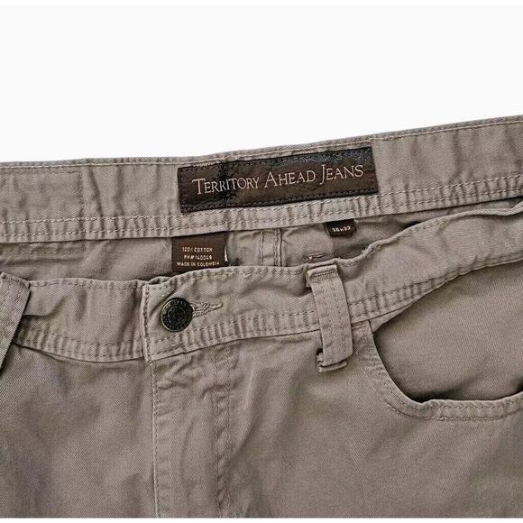 Territory Ahead Mens 36X32 Tan Khaki Pants Hiking Outdoor Chino (34x32 Actual) - Picture 3 of 6